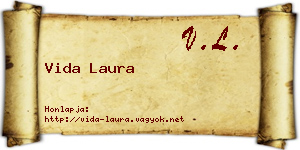 Vida Laura névjegykártya